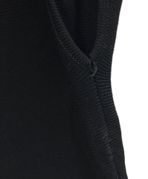 23区（ニジュウサンク）23区 (ニジュウサンク) レーヨンポリエステルストレッチ フレア ニット ブラック サイズ:SIZE38の古着・服飾アイテム