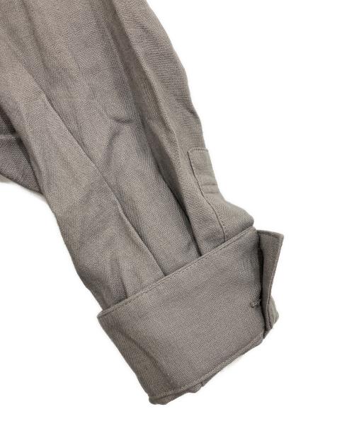 SLOW 23区（スロー23ク）SLOW 23区 (スロー23ク) ブライトリネン シャツ ワンピース グレー サイズ:38 未使用品の古着・服飾アイテム