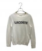 LACOSTEラコステ）の古着「ワッペンロゴニット」｜ホワイト