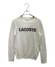 LACOSTE（ラコステ）の古着「ワッペンロゴニット」｜ホワイト