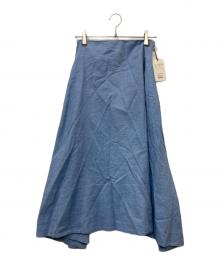 MADISON BLUE（マディソンブルー）の古着「MI-MOLLET Flare Skirt/ミモレフレアスカート」｜スカイブルー
