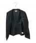 中古・古着 DES PRES (デ プレ) ウールレーヨンモヘヤ ノーカラージャケット ブラック サイズ:freeサイズ：20000円