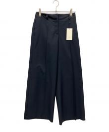 DES PRES（デ プレ）の古着「ウールレーヨンモヘヤ ワイドパンツ」｜ブラック