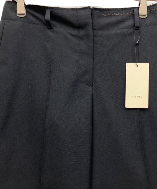 DES PRES（デ プレ）DES PRES (デ プレ) ウールレーヨンモヘヤ ワイドパンツ ブラック サイズ:34 未使用品の古着・服飾アイテム