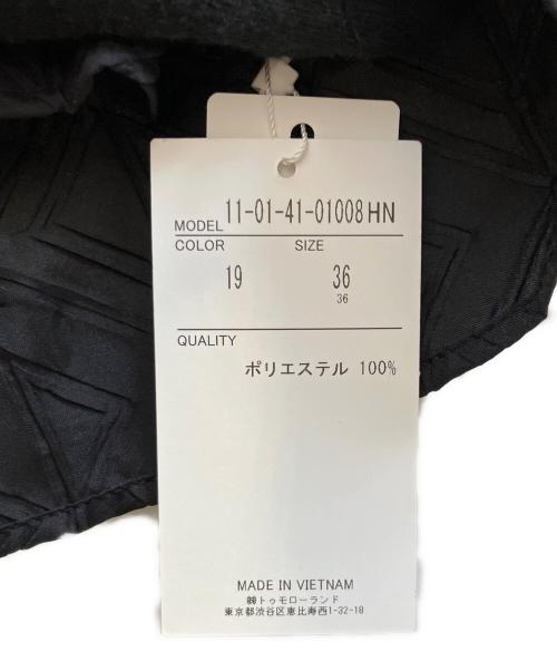 BALLSEY（ボールジィ）BALLSEY (ボールジィ) キカエンボスステッチ ボウタイブラウス ブラック サイズ:36 未使用品の古着・服飾アイテム