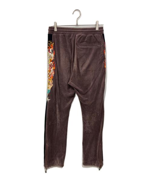 CHAOS EMBROIDERY TRACK PANTS（ユーズド）CHAOS EMBROIDERY TRACK PANTS (ユーズド) カオスエンブロイタリートラックパンツ ブラウン サイズ:Sの古着・服飾アイテム