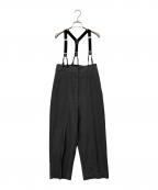 AKTEアクテ）の古着「ストラップワイドパンツ」｜グレー