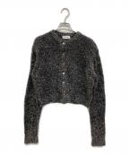 MIESROHEミースロエ）の古着「sustainable ラメジャギークルーカーディガン」｜ブラック