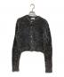 MIESROHE（ミースロエ）の古着「sustainable ラメジャギークルーカーディガン」｜ブラック