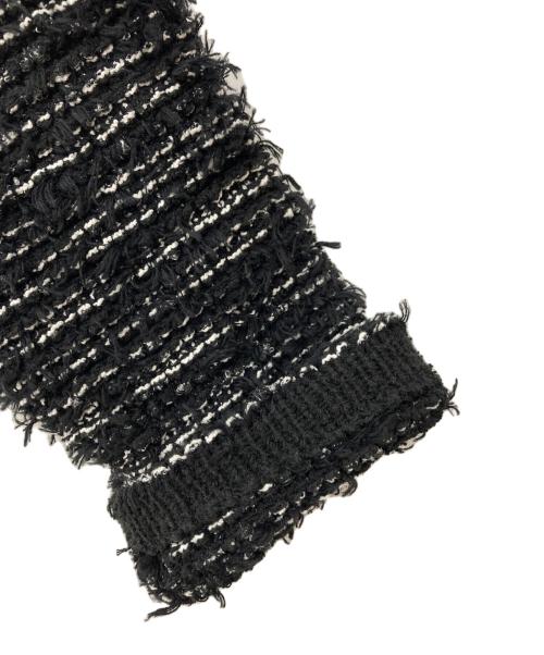 MIESROHE（ミースロエ）MIESROHE (ミースロエ) ツイードニットカーディガン ブラック サイズ:Freeの古着・服飾アイテム