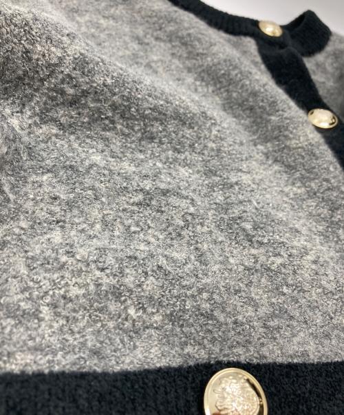 HER LIP TO（ハーリップトゥ）HER LIP TO (ハーリップトゥ) Boucle Bicolor Knit Jacket グレー サイズ:Freeの古着・服飾アイテム
