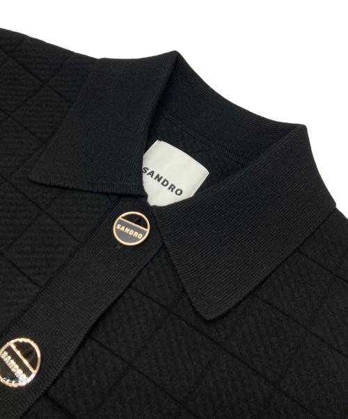 Sandro（サンドロ）Sandro (サンドロ) クロップドニットカーディガン ブラック サイズ:1の古着・服飾アイテム