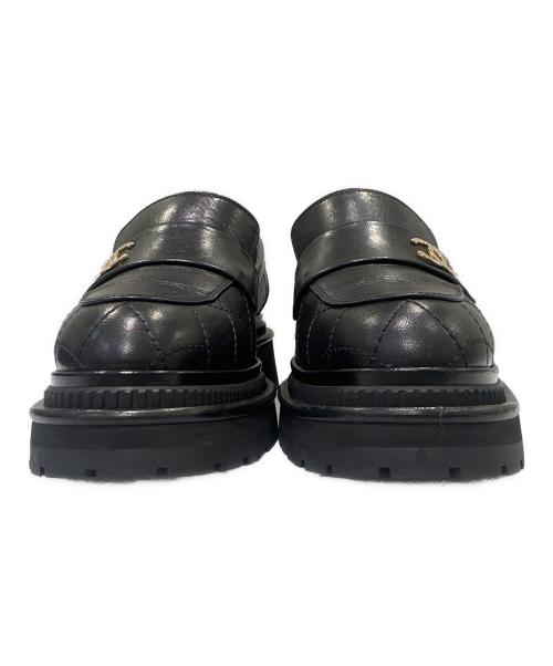 CHANEL（シャネル）CHANEL (シャネル) レザーシューズ ブラック サイズ:35Cの古着・服飾アイテム