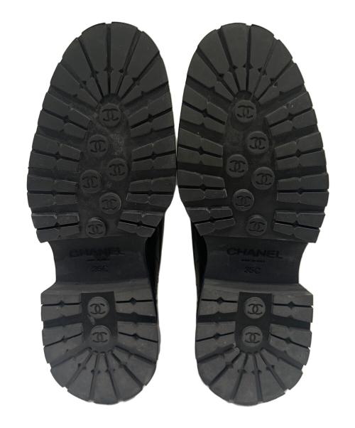 CHANEL（シャネル）CHANEL (シャネル) レザーシューズ ブラック サイズ:35Cの古着・服飾アイテム