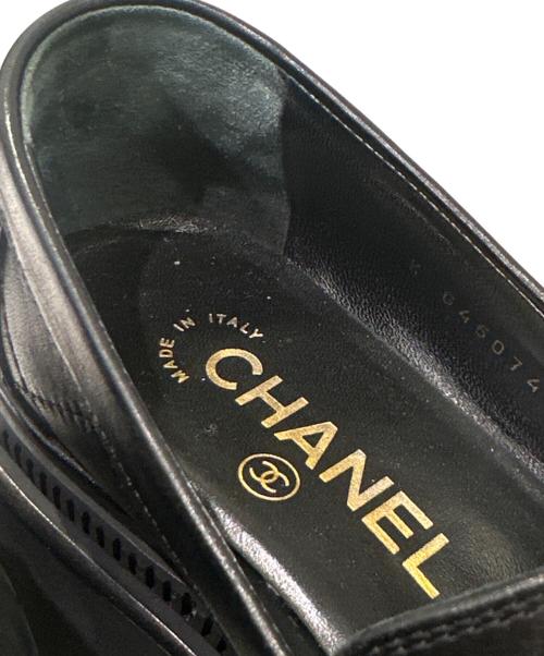 CHANEL（シャネル）CHANEL (シャネル) レザーシューズ ブラック サイズ:35Cの古着・服飾アイテム