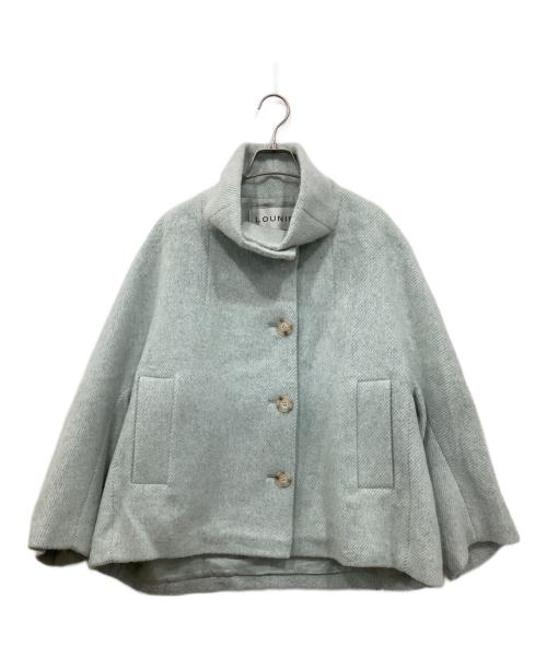 LOUNIE（ルーニー）LOUNIE (ルーニー) スタンドカラードルマンコート ブルー サイズ:38の古着・服飾アイテム