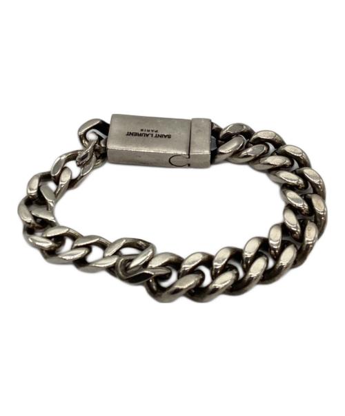 Saint Laurent Paris（サンローランパリ）Saint Laurent Paris (サンローランパリ) カーブチェーン ブレスレット シルバー サイズ:Mの古着・服飾アイテム