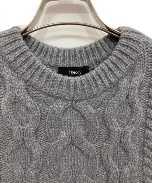 theory（セオリー）theory (セオリー) Felted Wool Cash Cable Vest グレー サイズ:Sの古着・服飾アイテム