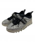 MIU MIUミュウミュウ）の古着「スニーカー」｜シルバー