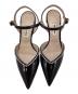 中古・古着 MIU MIU (ミュウミュウ) バックストラップパンプス ブラック サイズ:35：20000円
