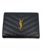 Saint Laurent Parisサンローランパリ）の古着「2つ折り財布」｜ブラック