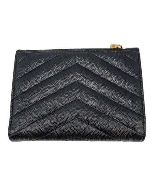 Saint Laurent Paris（サンローランパリ）Saint Laurent Paris (サンローランパリ) 2つ折り財布 ブラックの古着・服飾アイテム