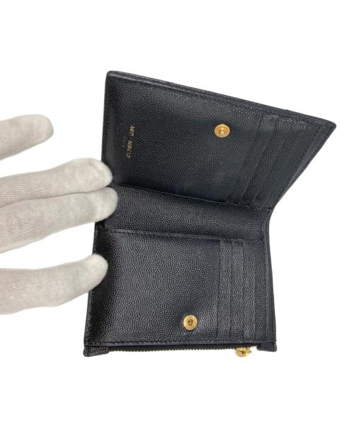 Saint Laurent Paris（サンローランパリ）Saint Laurent Paris (サンローランパリ) 2つ折り財布 ブラックの古着・服飾アイテム