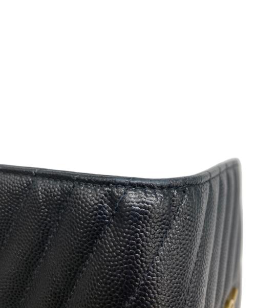 Saint Laurent Paris（サンローランパリ）Saint Laurent Paris (サンローランパリ) 2つ折り財布 ブラックの古着・服飾アイテム
