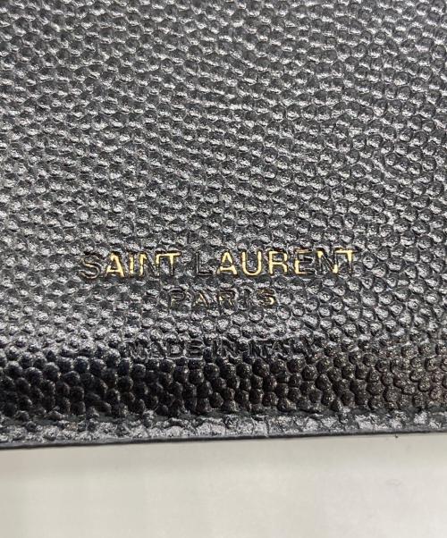 Saint Laurent Paris（サンローランパリ）Saint Laurent Paris (サンローランパリ) 2つ折り財布 ブラックの古着・服飾アイテム