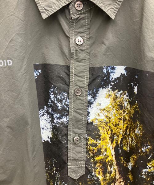 and wander（アンドワンダー）and wander (アンドワンダー) NAOKI ISHIKAWA THE VOID CORDURA shirt グレー サイズ:Lの古着・服飾アイテム
