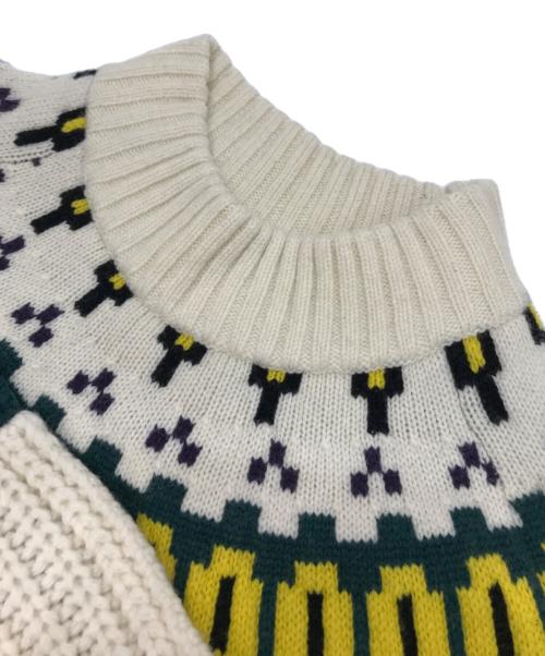 sacai（サカイ）sacai (サカイ) ウールニットプルオーバー ホワイト サイズ:1の古着・服飾アイテム