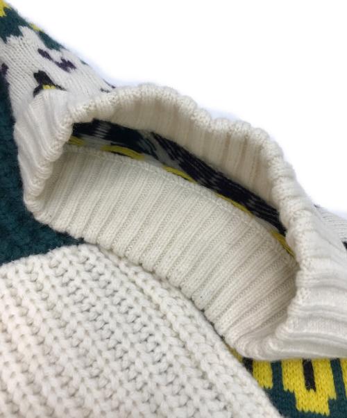 sacai（サカイ）sacai (サカイ) ウールニットプルオーバー ホワイト サイズ:1の古着・服飾アイテム