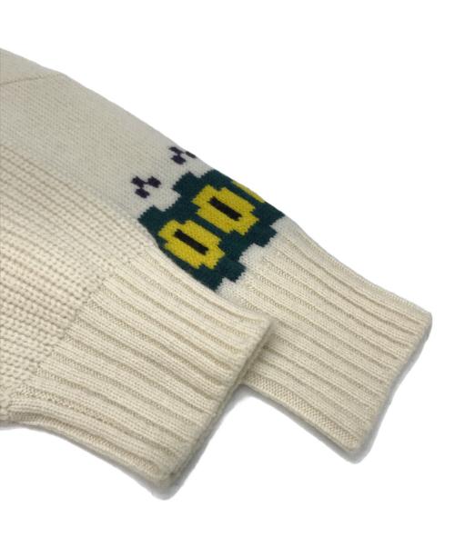 sacai（サカイ）sacai (サカイ) ウールニットプルオーバー ホワイト サイズ:1の古着・服飾アイテム