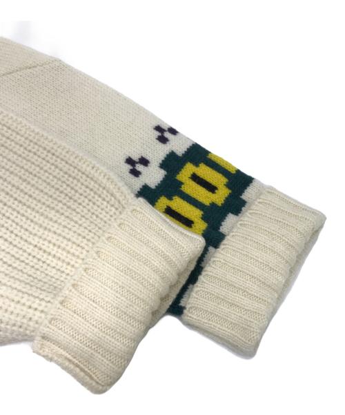 sacai（サカイ）sacai (サカイ) ウールニットプルオーバー ホワイト サイズ:1の古着・服飾アイテム