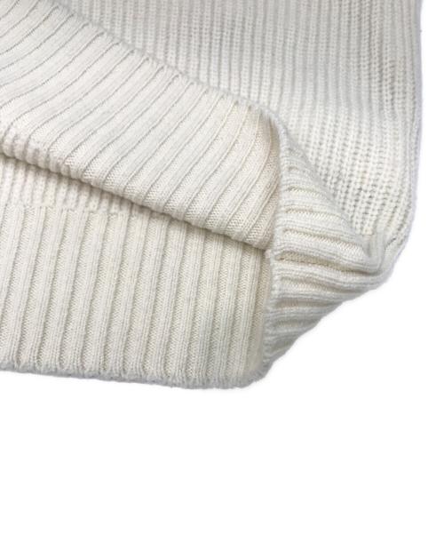 sacai（サカイ）sacai (サカイ) ウールニットプルオーバー ホワイト サイズ:1の古着・服飾アイテム