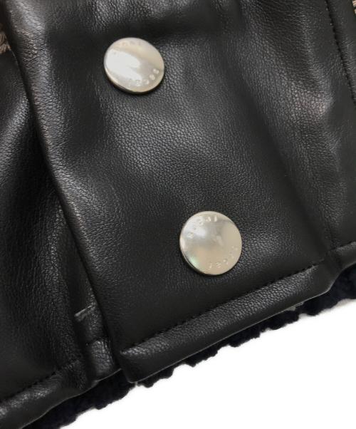 sacai（サカイ）sacai (サカイ) eric haze (エリックヘイズ) Code Embroidery Knit Blouson ブラウン×ネイビー サイズ:2の古着・服飾アイテム