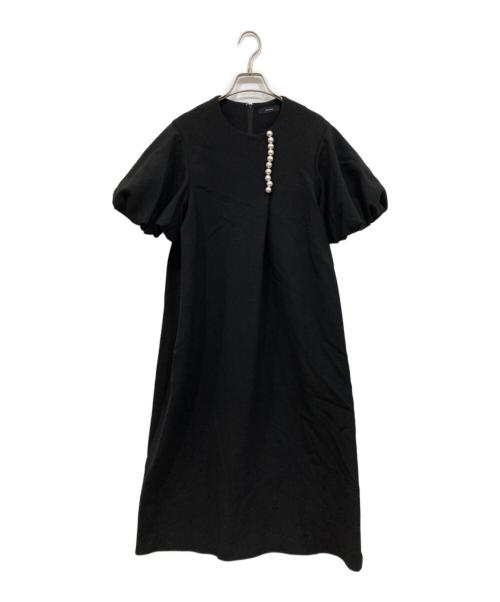YOKO CHAN（ヨーコチャン）YOKO CHAN (ヨーコチャン) パールタックワンピース ブラック サイズ:38の古着・服飾アイテム