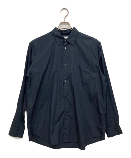Graphpaper（グラフペーパー）Graphpaper (グラフペーパー) Broad Regular Collar Shirt ネイビー サイズ:2の古着・服飾アイテム