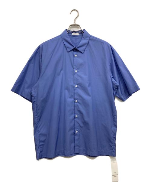 ATON（エイトン）ATON (エイトン) スビンコットンオーバーサイズ ハーフスリーブシャツ ブルー サイズ:04の古着・服飾アイテム