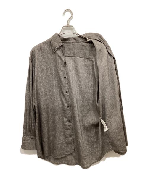 Cale（カル）Cale (カル) リネンウールシャツ グレー サイズ:3の古着・服飾アイテム