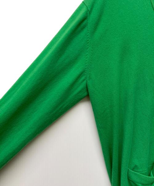 CABAN（キャバン）CABAN (キャバン) コットンカシミヤストレット Vネックカーディガン グリーン サイズ:Mの古着・服飾アイテム