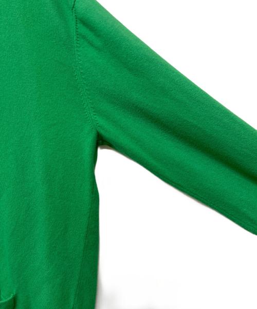 CABAN（キャバン）CABAN (キャバン) コットンカシミヤストレット Vネックカーディガン グリーン サイズ:Mの古着・服飾アイテム