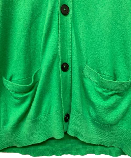 CABAN（キャバン）CABAN (キャバン) コットンカシミヤストレット Vネックカーディガン グリーン サイズ:Mの古着・服飾アイテム