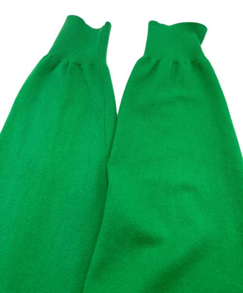 CABAN（キャバン）CABAN (キャバン) コットンカシミヤストレット Vネックカーディガン グリーン サイズ:Mの古着・服飾アイテム