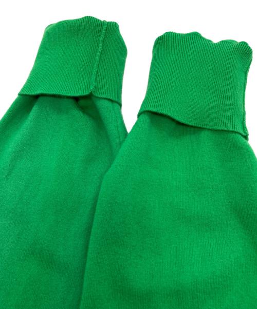 CABAN（キャバン）CABAN (キャバン) コットンカシミヤストレット Vネックカーディガン グリーン サイズ:Mの古着・服飾アイテム