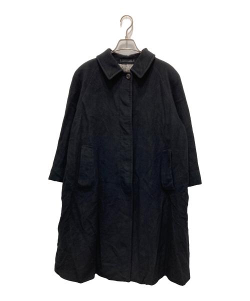 Burberry's（バーバリー）Burberry's (バーバリーズ) カシミヤステンカラーコート ブラック サイズ:7ARの古着・服飾アイテム
