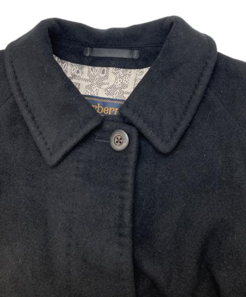 Burberry's（バーバリー）Burberry's (バーバリーズ) カシミヤステンカラーコート ブラック サイズ:7ARの古着・服飾アイテム