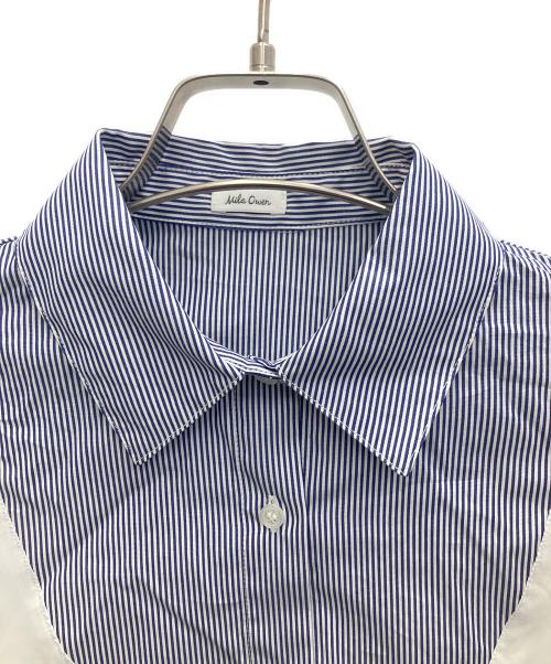 Mila Owen（ミラオーウェン）Mila Owen (ミラオーウェン) シャツレイヤードニットロングワンピ ネイビー サイズ:SIZE0の古着・服飾アイテム