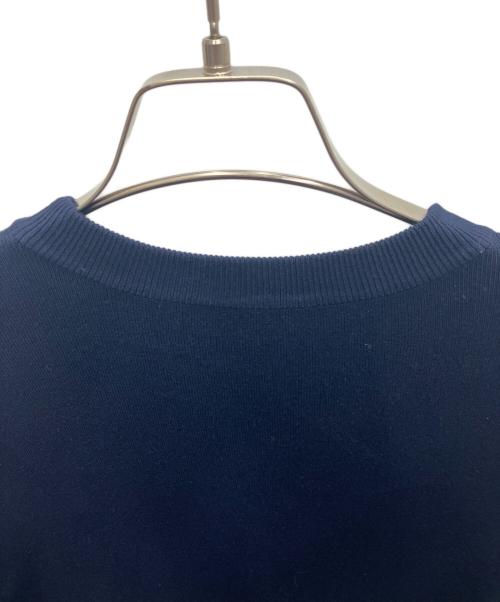 Mila Owen（ミラオーウェン）Mila Owen (ミラオーウェン) シャツレイヤードニットロングワンピ ネイビー サイズ:SIZE0の古着・服飾アイテム