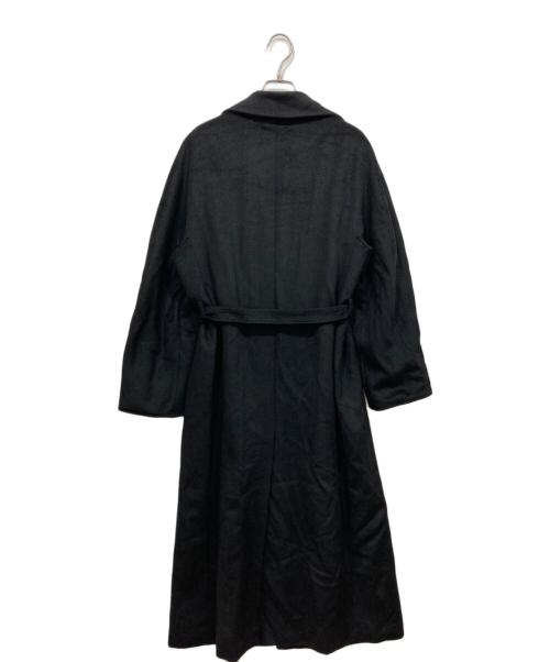 MaxMara（マックスマーラ）MaxMara (マックスマーラ) キャメルガウンコート ブラック サイズ:42の古着・服飾アイテム